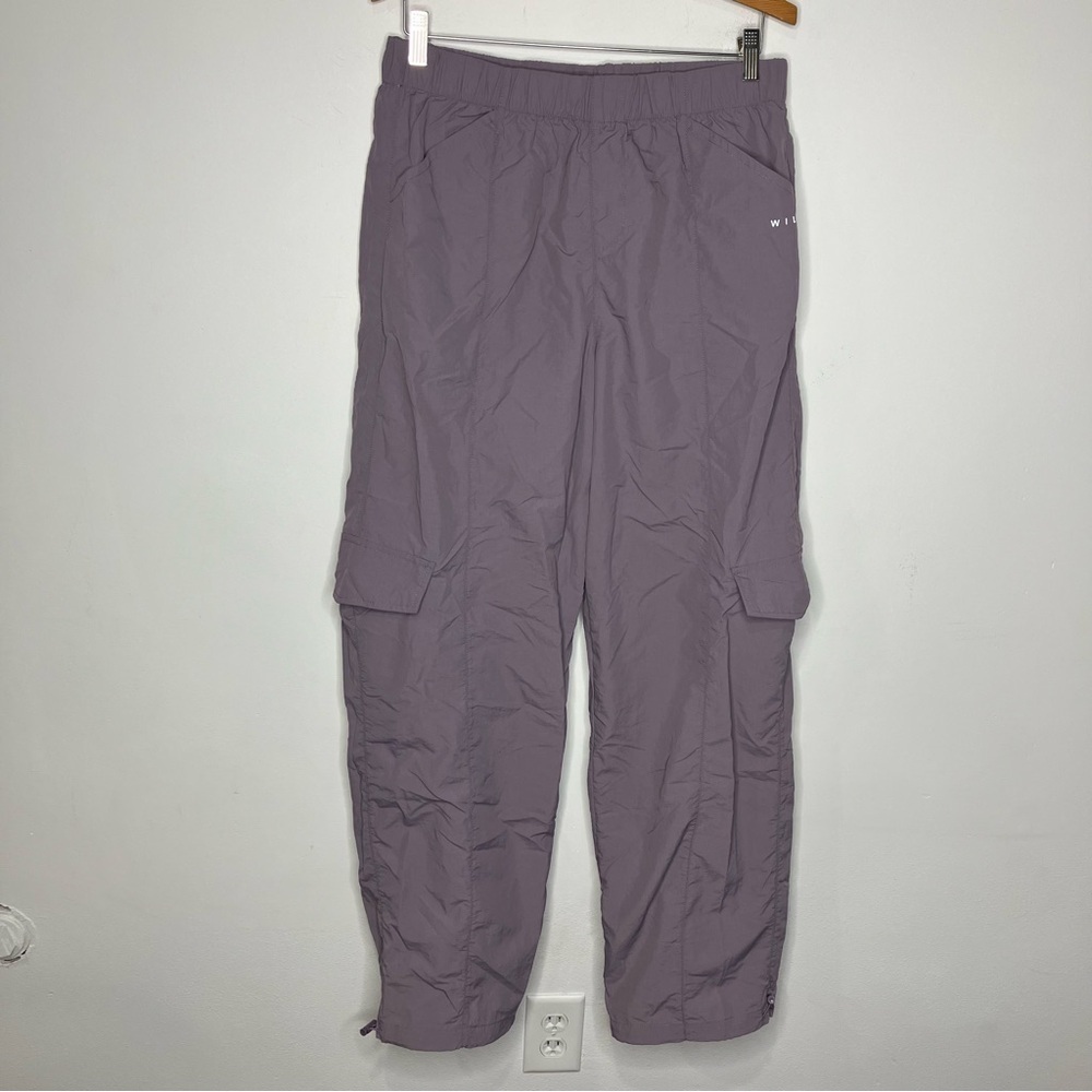 Wilo the label lavender cargo parachute pants size medium